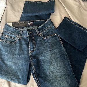 Retro wrangler boot cut jeans